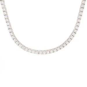 14k White Gold Diamond Tennis Necklace