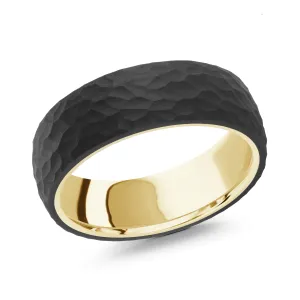 14K Yellow Gold Ring from the Noir Collection by Malo - MRDA-113-7Y