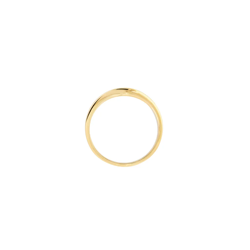 14K Yellow Gold Tapered Signet Ring