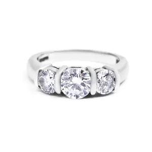 1.62ct Diamond Three Stone Ring | Pre-Loved | Platinum