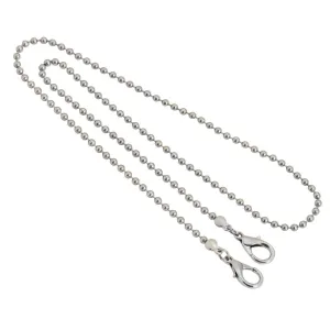 1928 Jewelry Stainless Steel 3.2mm Ball Chain Mask Holder 22 Inches