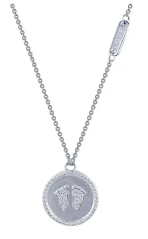 9N026CLP In Memory Baby Simulated Diamond Necklace