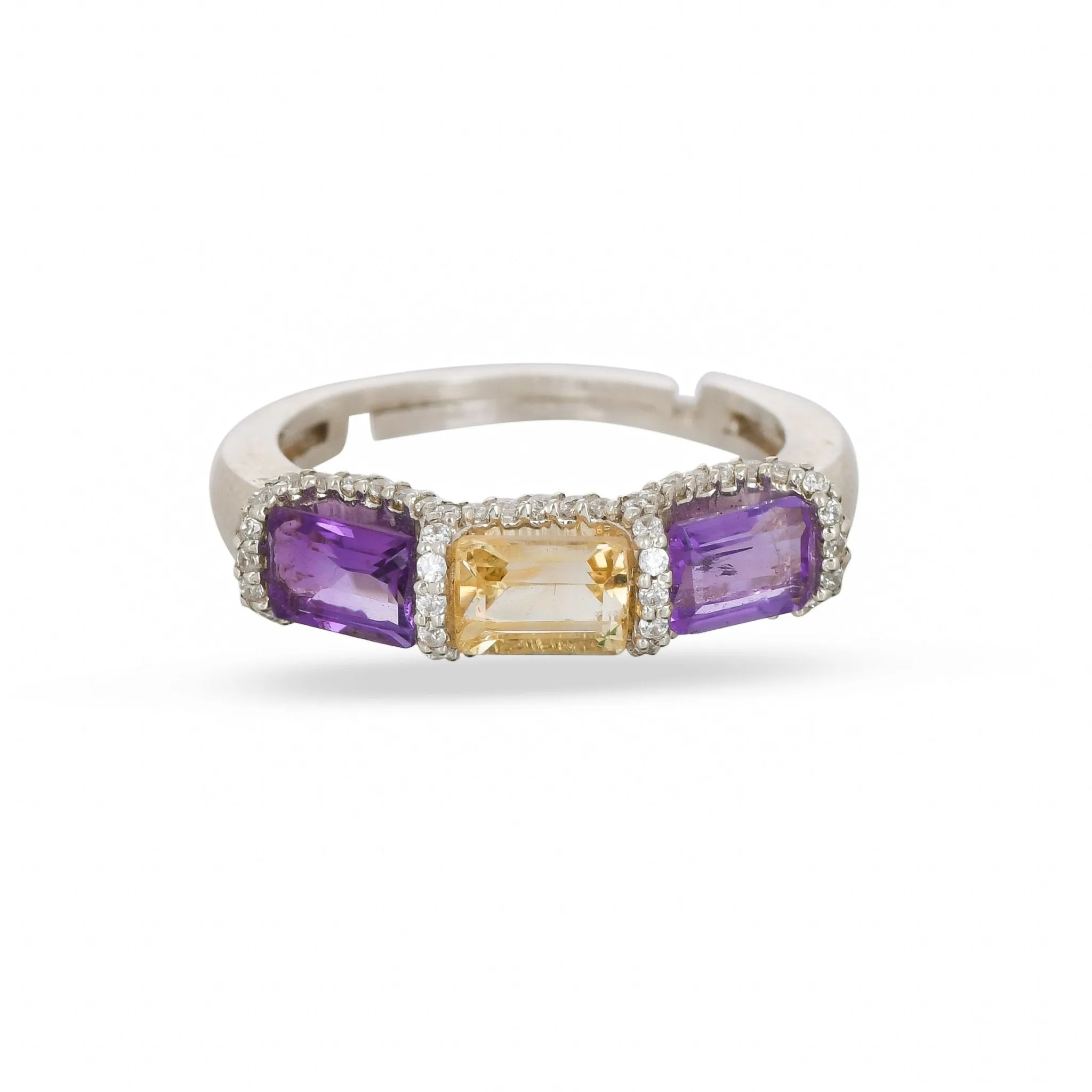 Amethyst Citrine Ring  925 Silver - from Purl