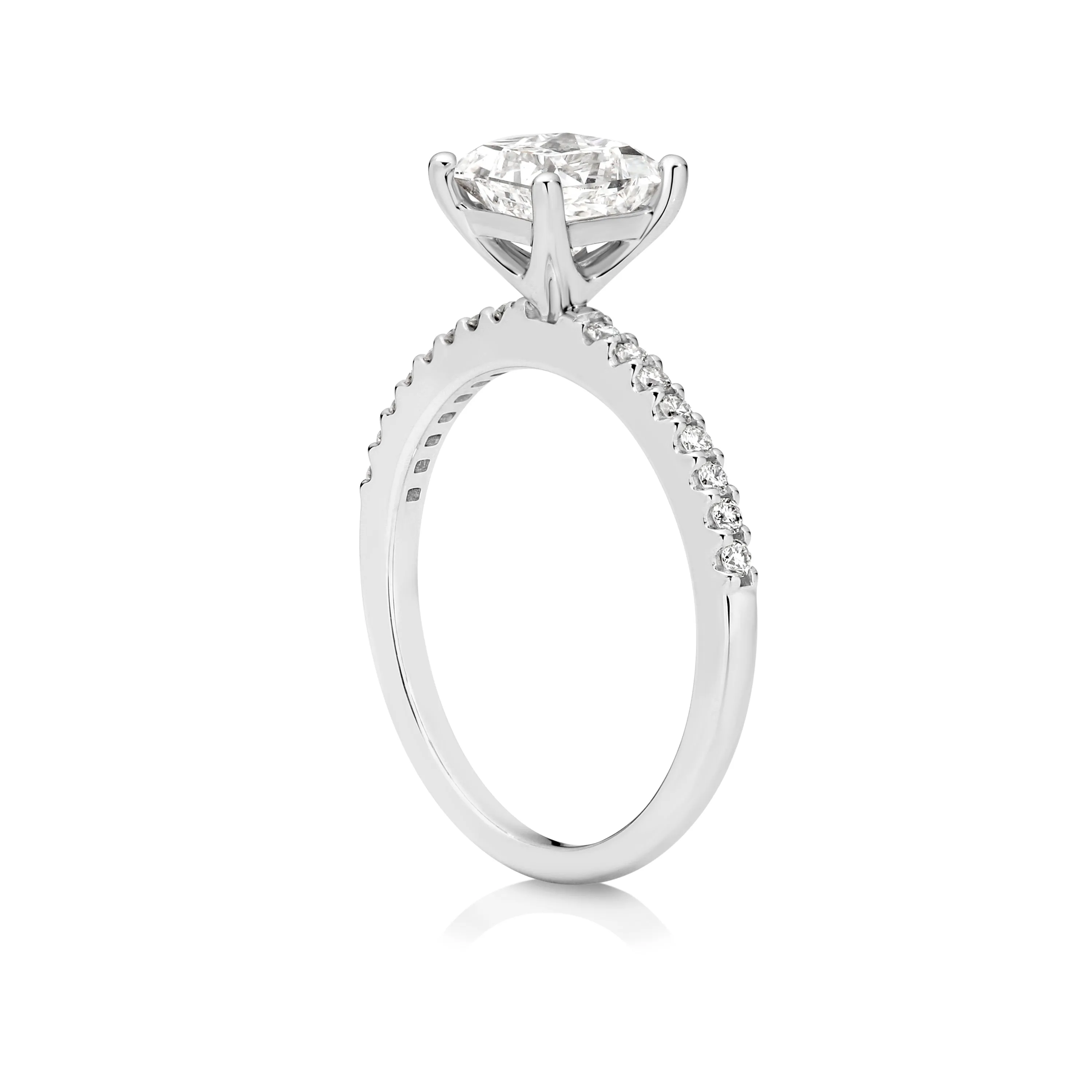 Anika | Princess Cut Solitaire Diamond Engagement Ring