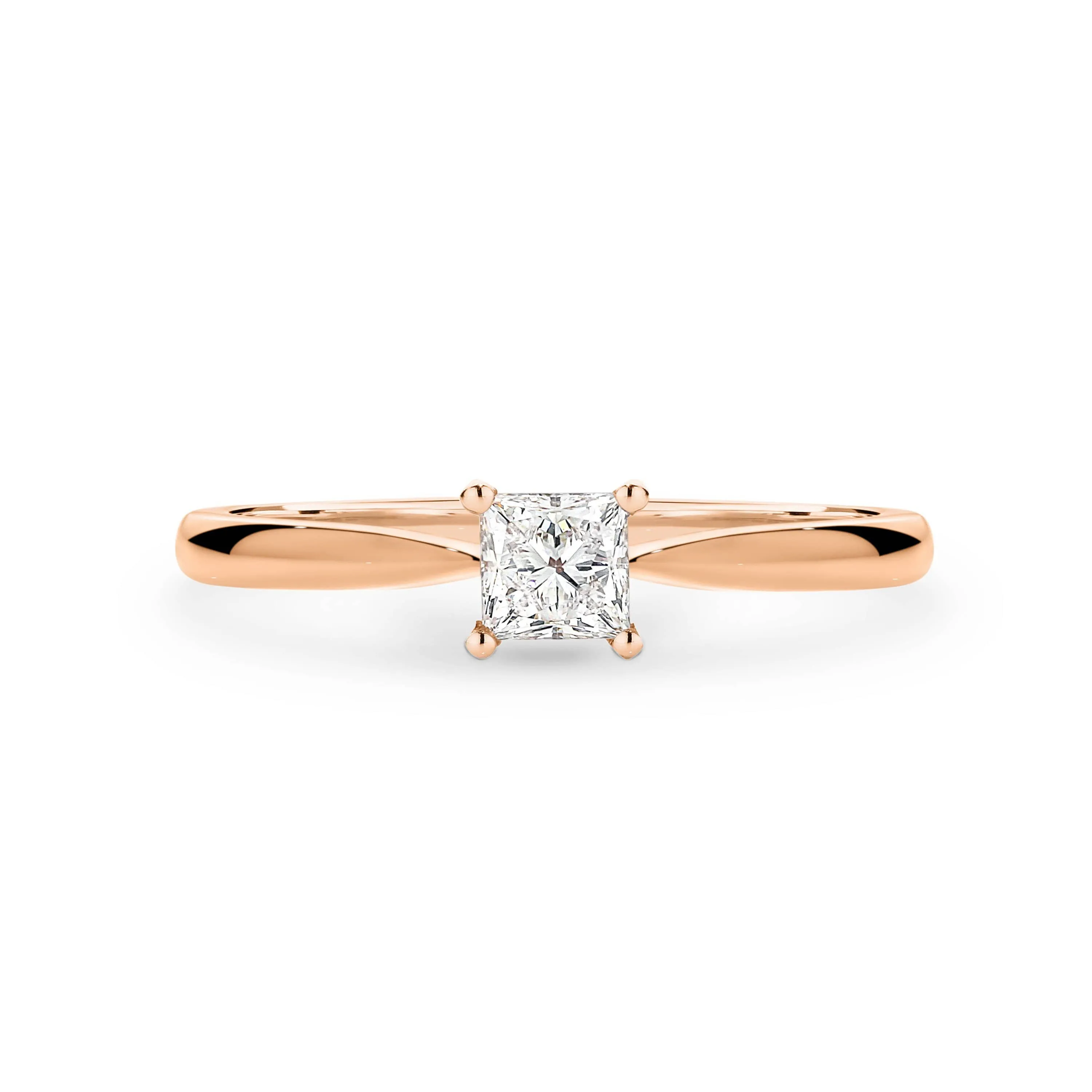 Anika | Princess Cut Solitaire Diamond Engagement Ring