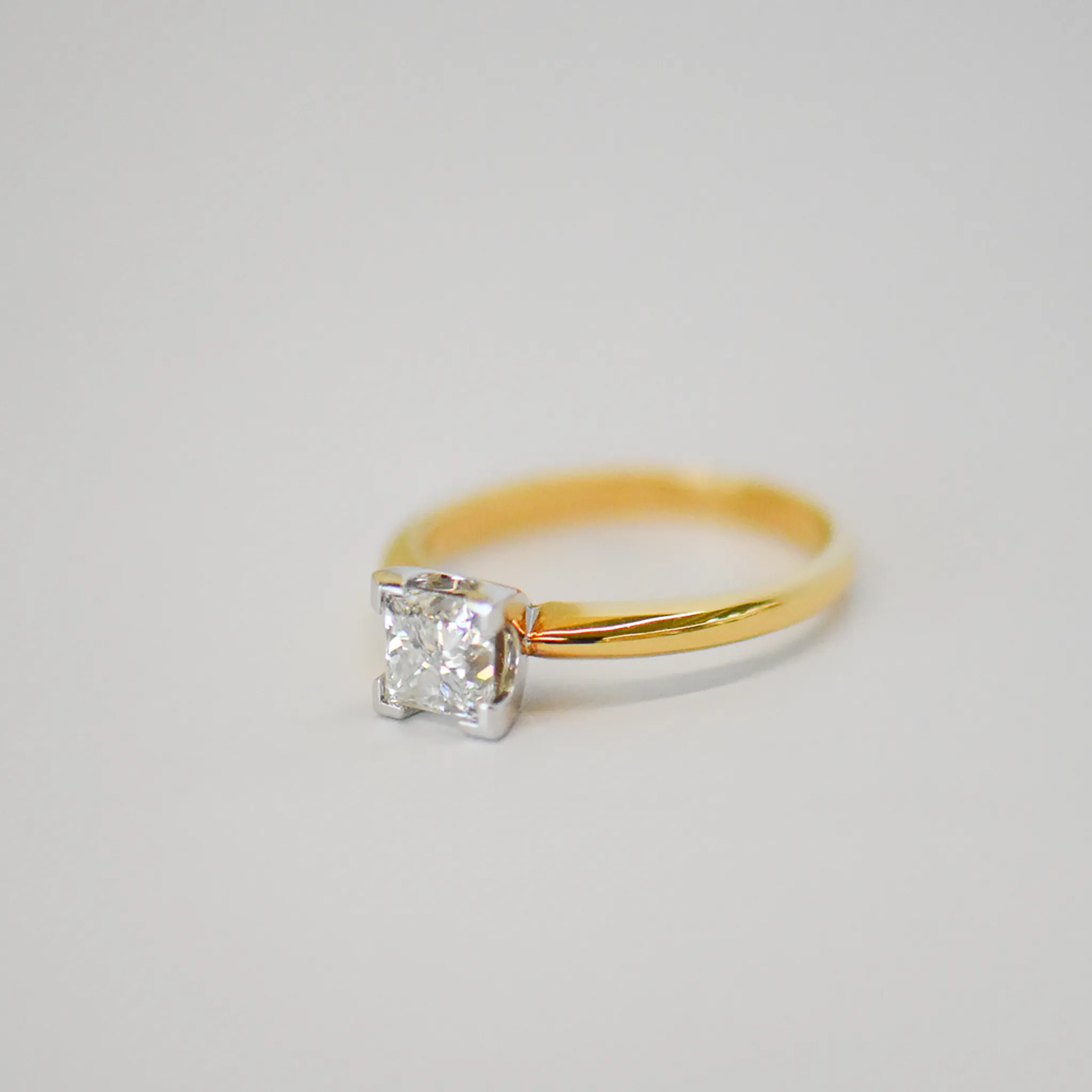 Anika | Princess Cut Solitaire Diamond Engagement Ring