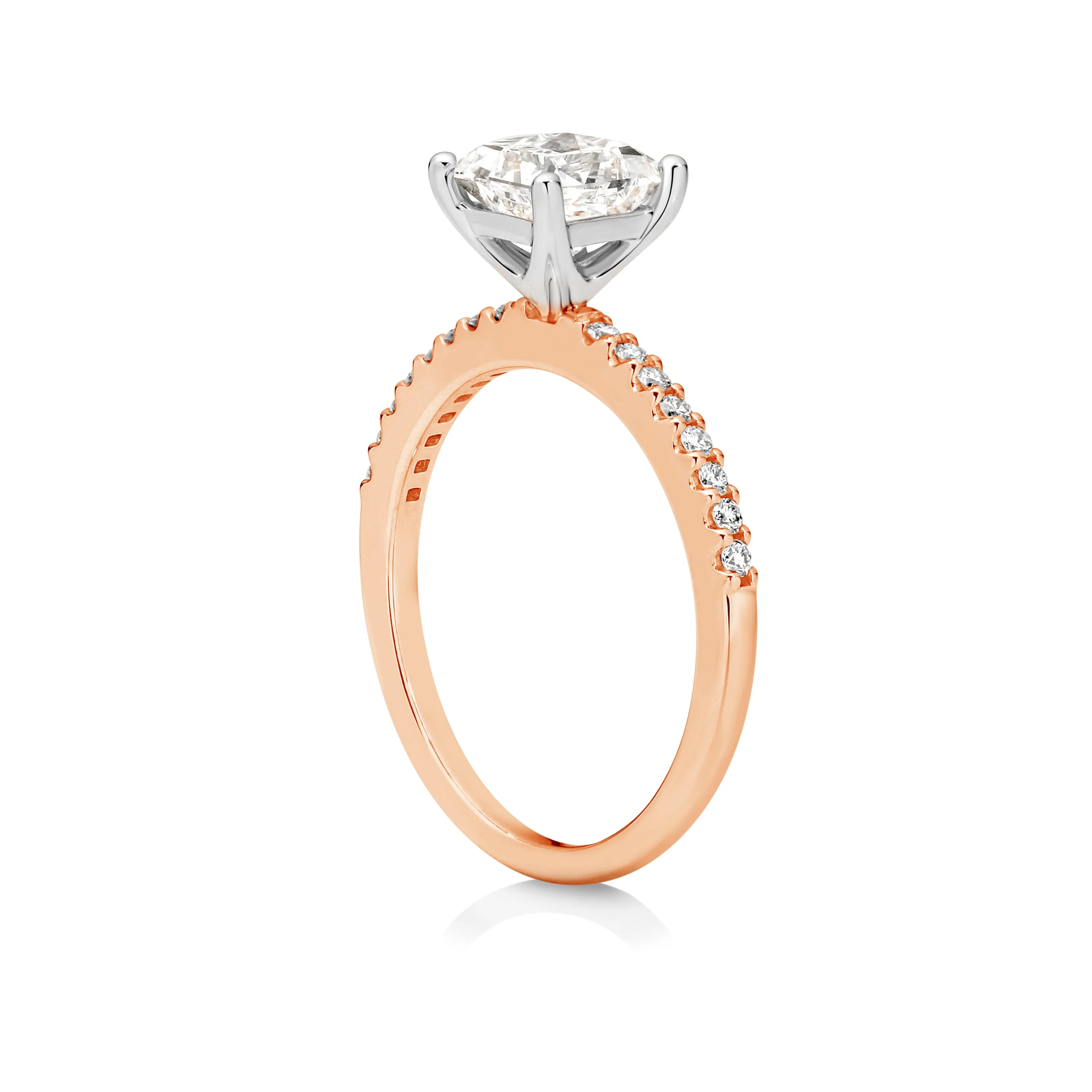 Anika | Princess Cut Solitaire Diamond Engagement Ring