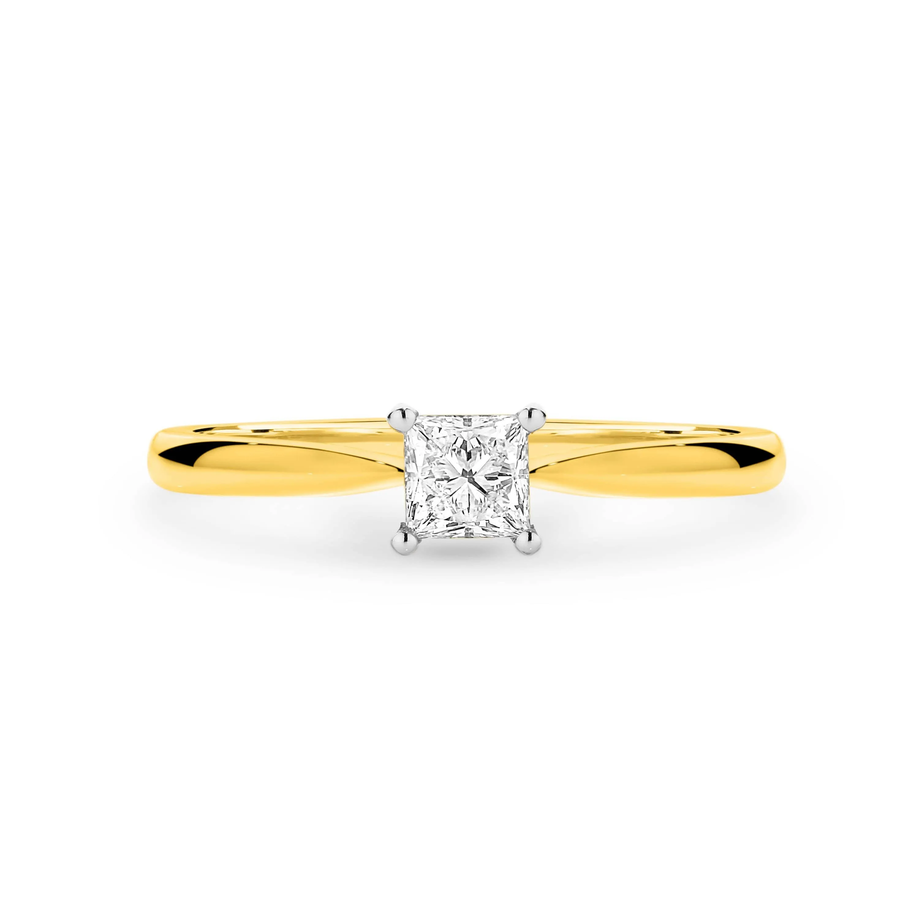 Anika | Princess Cut Solitaire Diamond Engagement Ring