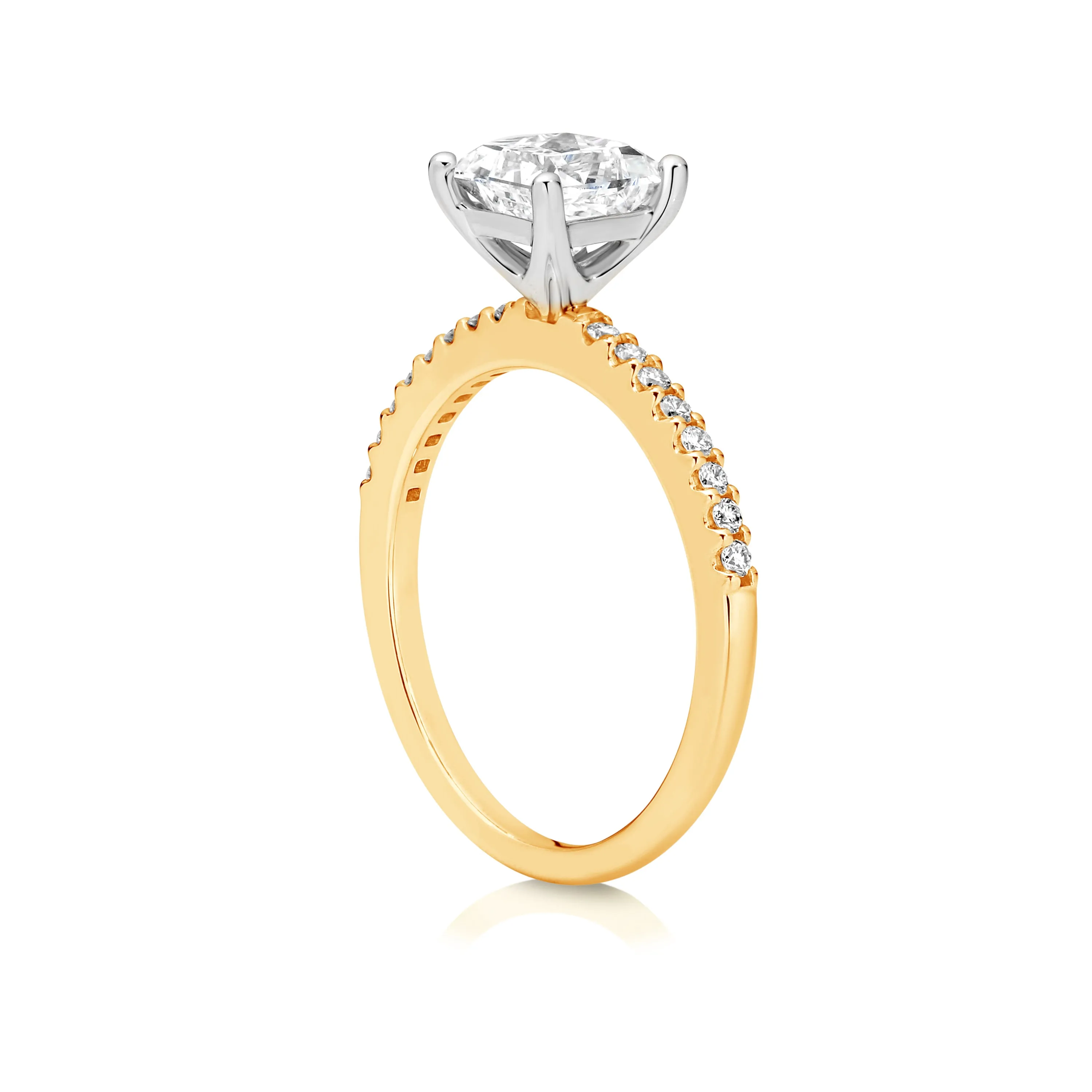 Anika | Princess Cut Solitaire Diamond Engagement Ring