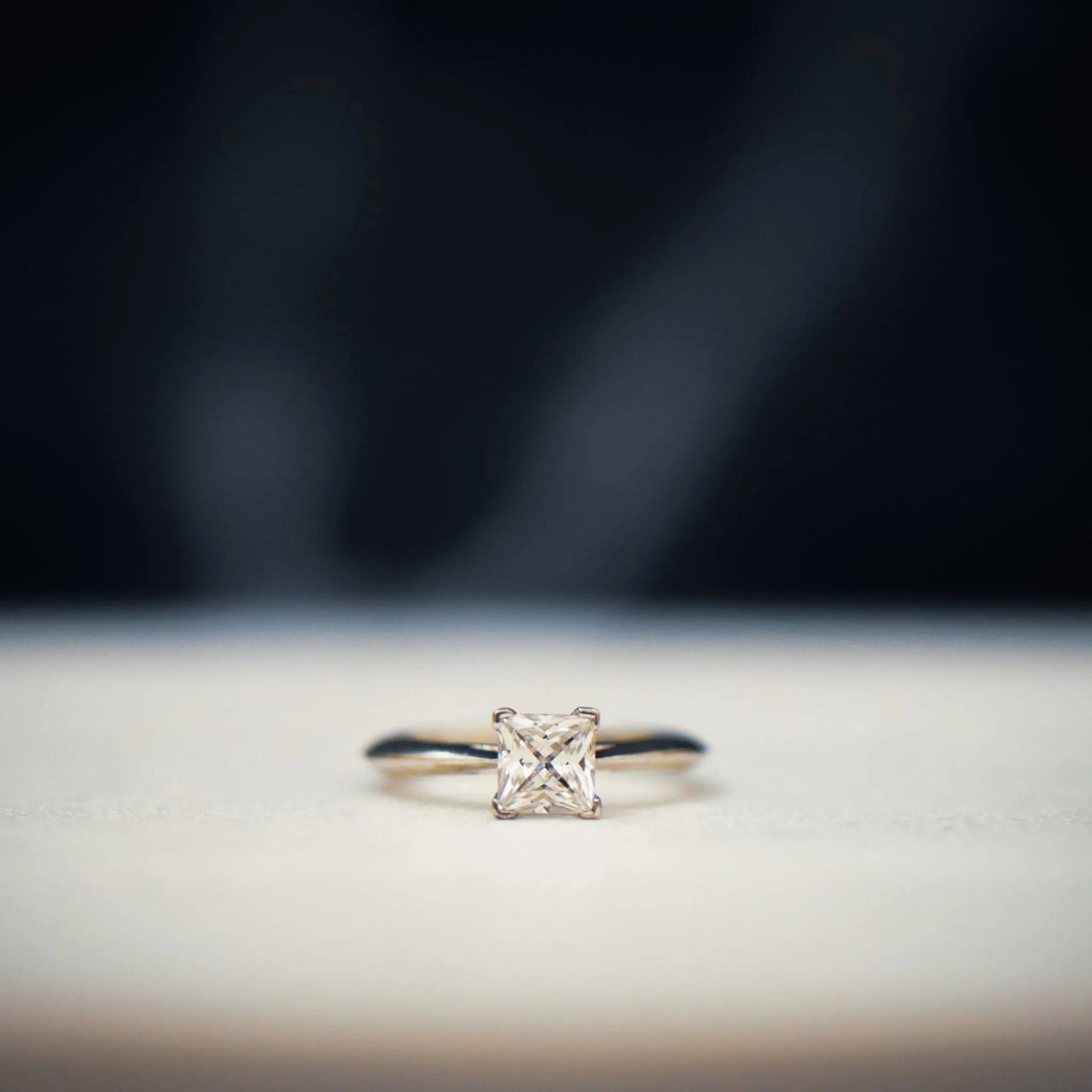 Anika | Princess Cut Solitaire Diamond Engagement Ring