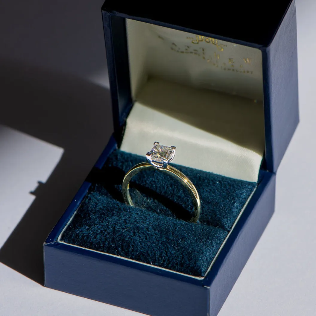 Anika | Princess Cut Solitaire Diamond Engagement Ring