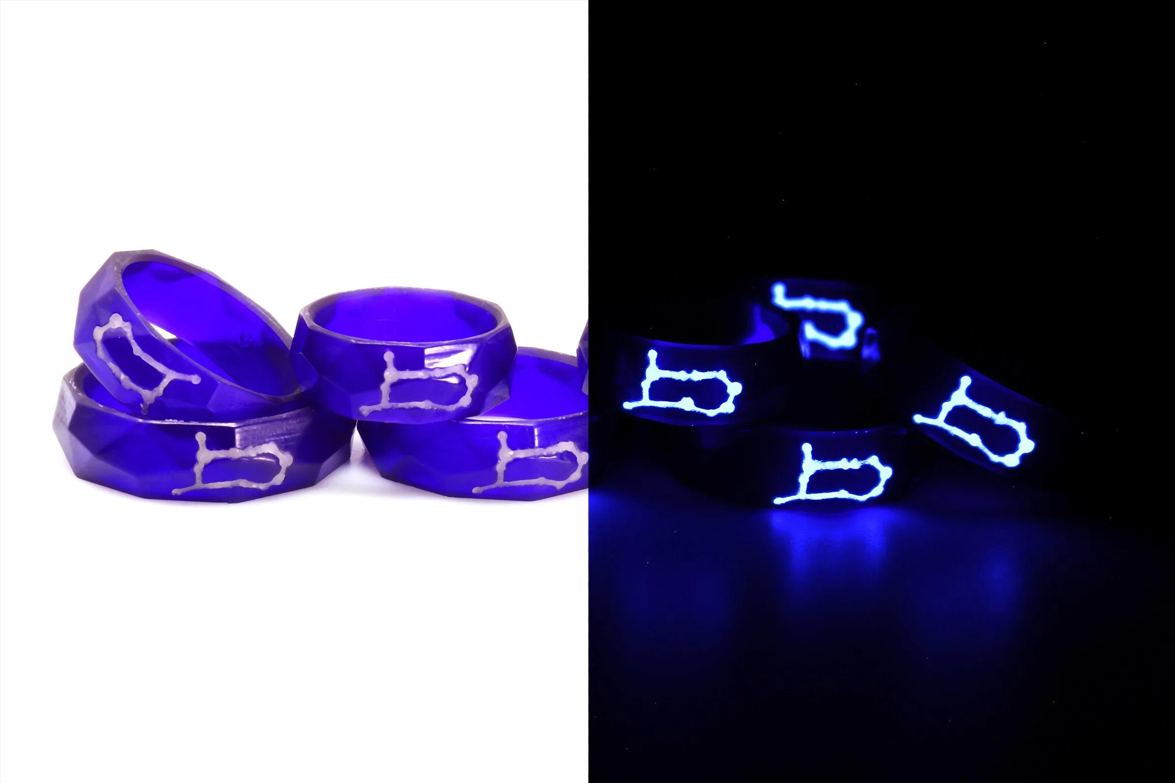 Azem & Emet Selch Convocation Glow in the Dark Rings - FFXIV