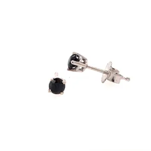 Beeghly & Co. White Gold 1/2 CTW Black Diamond Stud Earrings