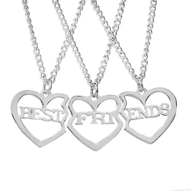 Best Friends Love Couple Necklace For Women Cut Animal Rabbit Rainbow