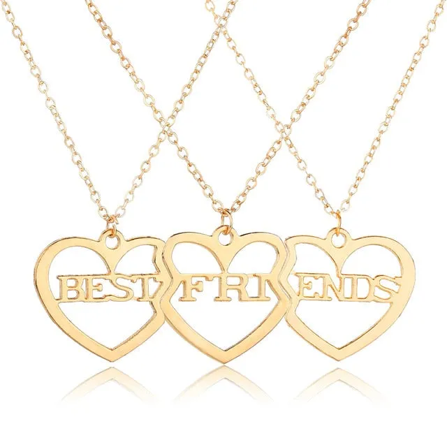 Best Friends Love Couple Necklace For Women Cut Animal Rabbit Rainbow