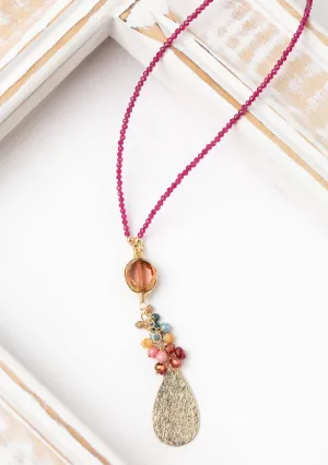 Blossom Czech Glass Multistrand Necklace