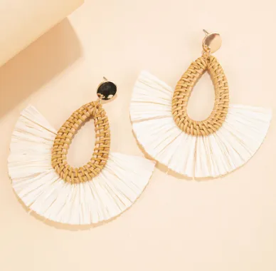 Bohemian Tassel Woven Dangly Earrings #B-046