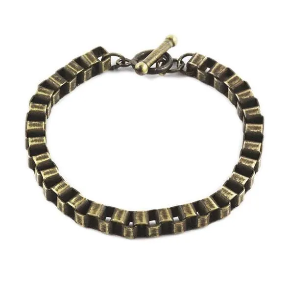 Box Chained Bracelet | Gold