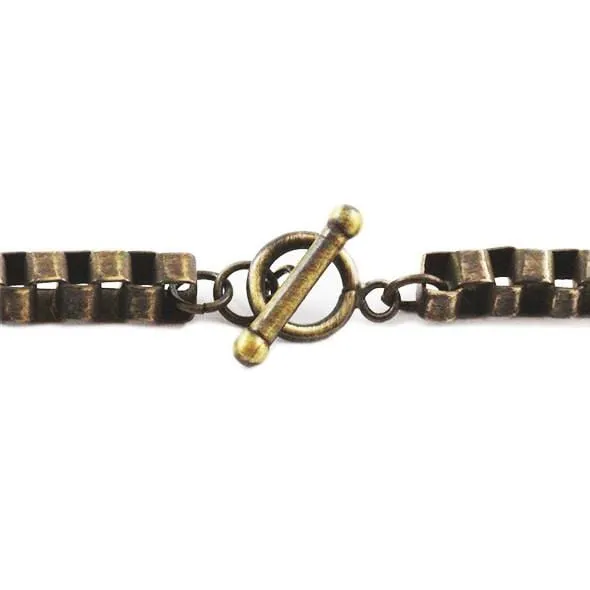 Box Chained Bracelet | Gold