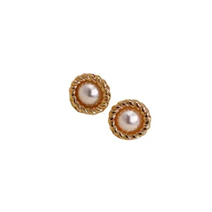 Chic Petite Pearl Earrings by Vienna Verve