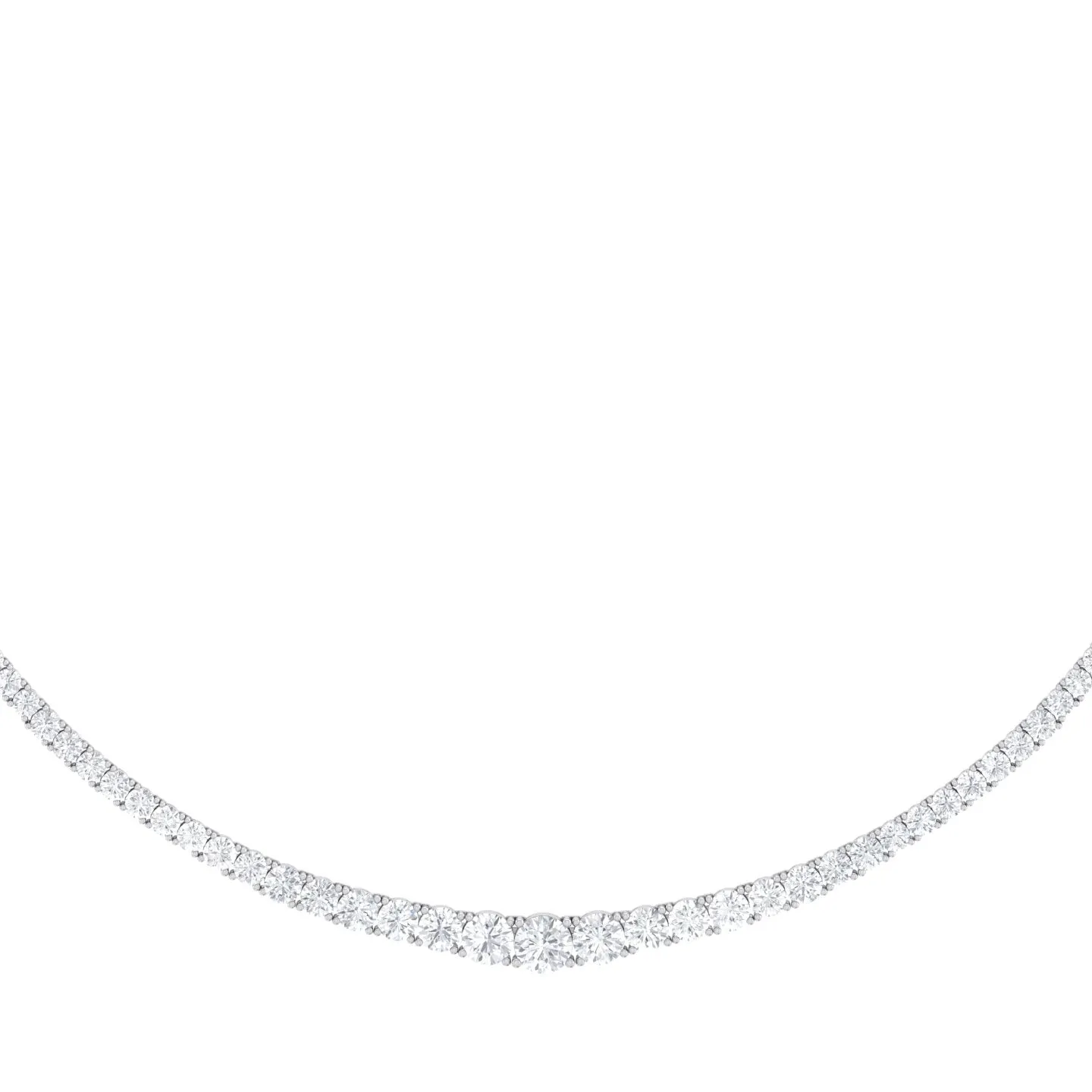 Classic Graduated Strand Of Diamonds