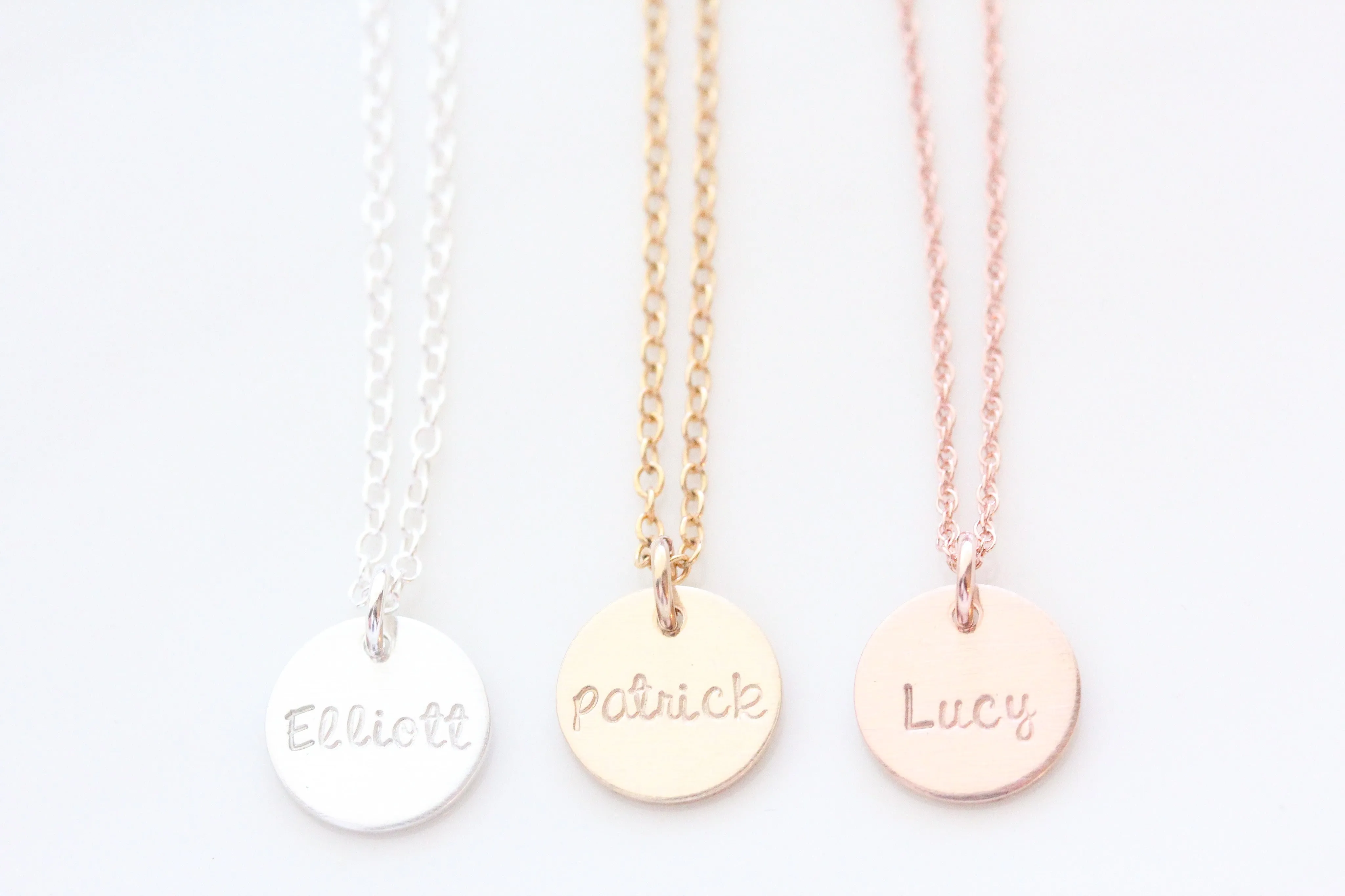 classic name necklace {silver   gold}