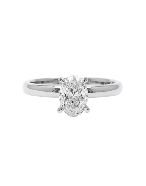 Diamond Ring - 1.04 carat Lab Grown Oval Diamond Ring in 18ct White Gold - 785722