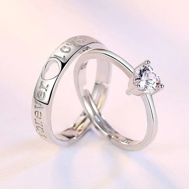 Forever Love Matching Couples Ring Set