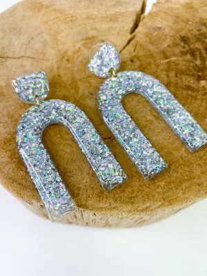 Glitter Girl Arch Earring