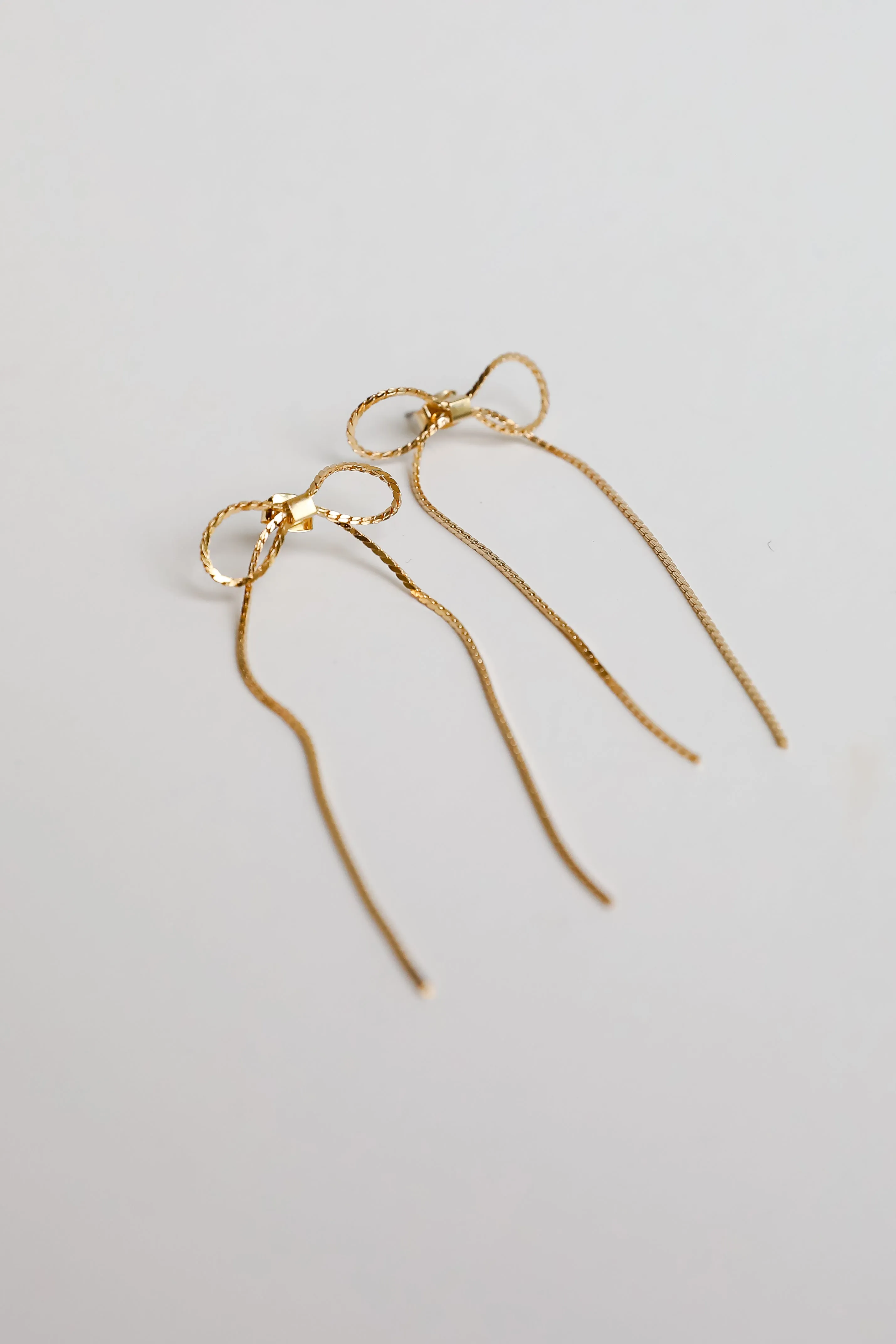 Harlow Gold Bow Earrings