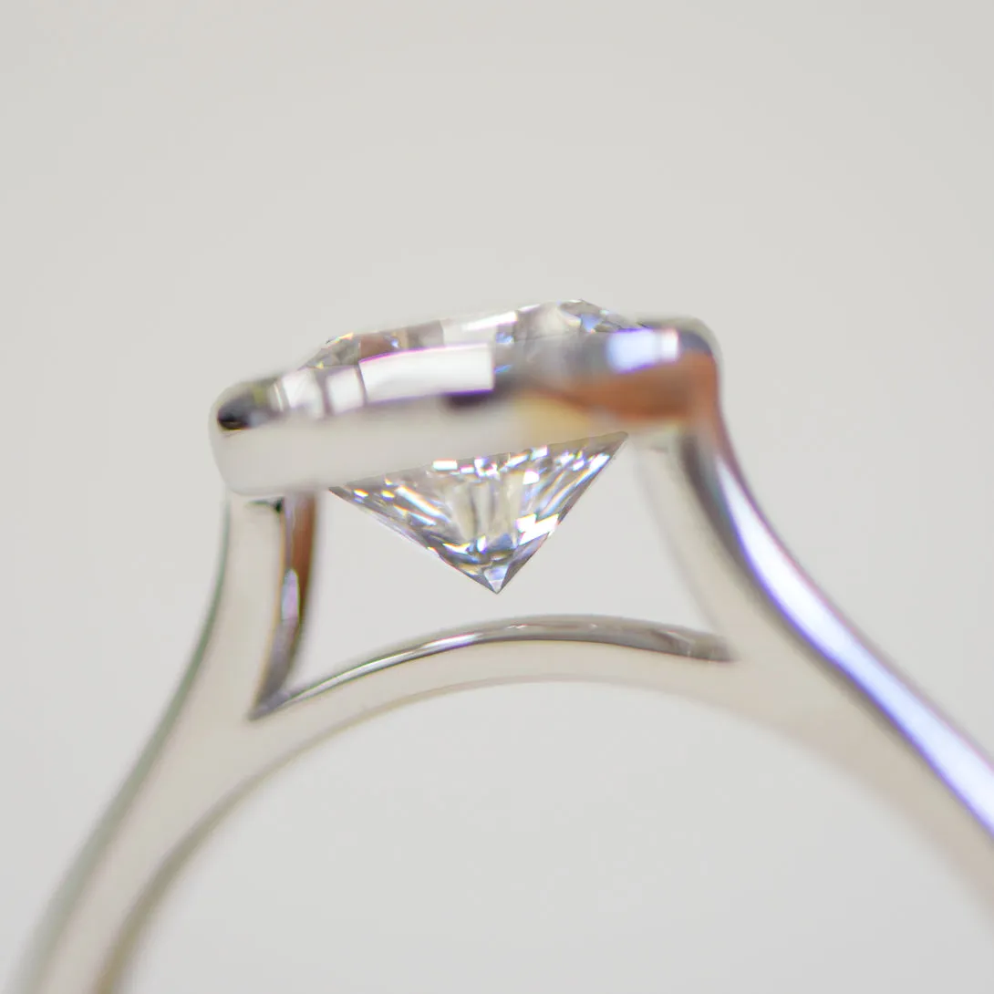 Isabel | Bezel Set Round Brilliant Diamond Engagement Ring