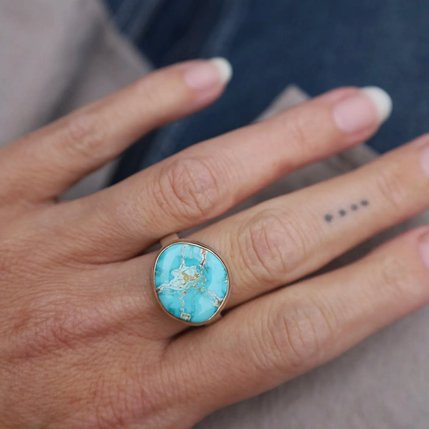 Jamie Joseph Asymmetrical Royston Turquoise Ring