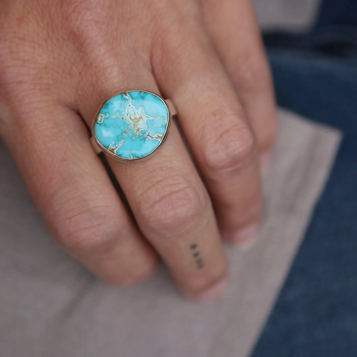 Jamie Joseph Asymmetrical Royston Turquoise Ring