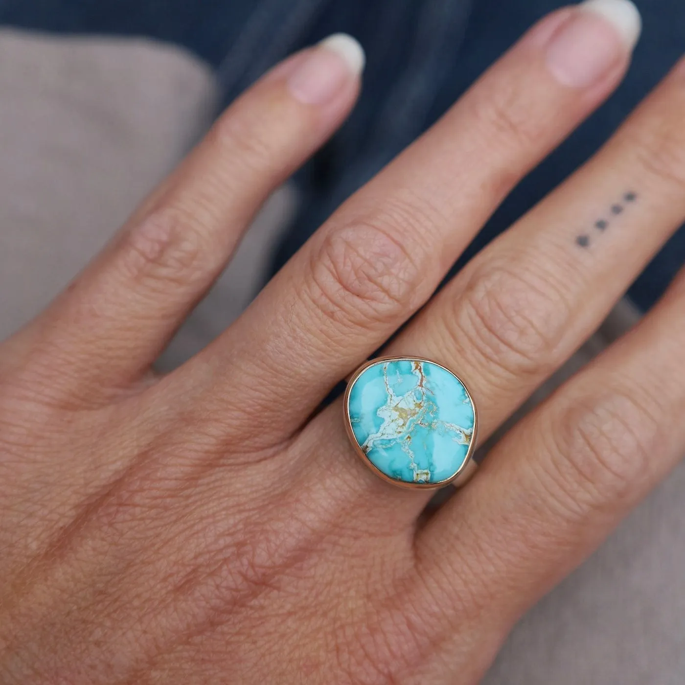 Jamie Joseph Asymmetrical Royston Turquoise Ring