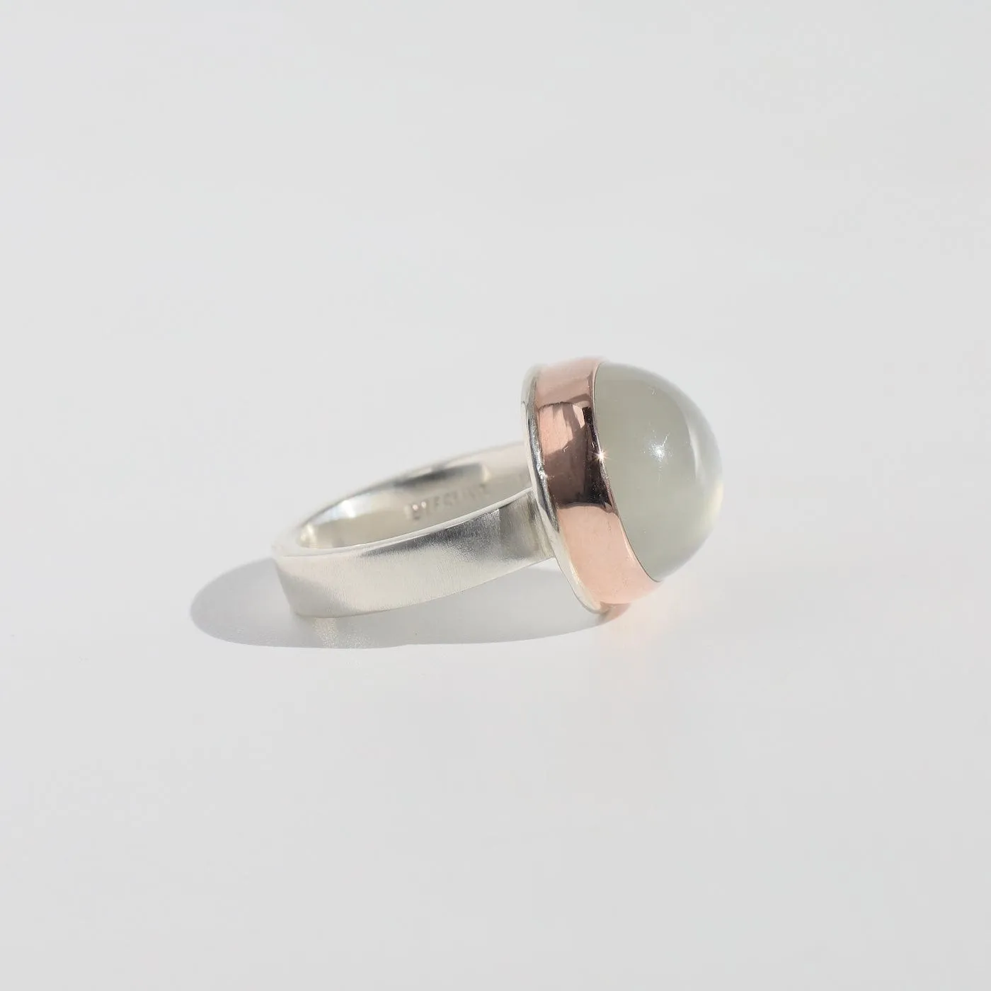 Jamie Joseph Oval Smooth Green Moonstone Ring