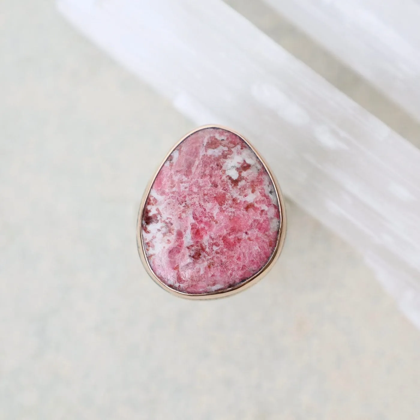 Jamie Joseph Vertical Asymmetrical Thulite Ring