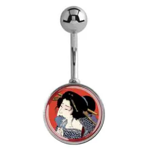 Josei Japanese Art Print Belly Ring