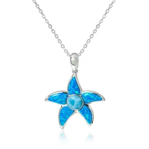 Larimar & Opal Sea Star Pendant