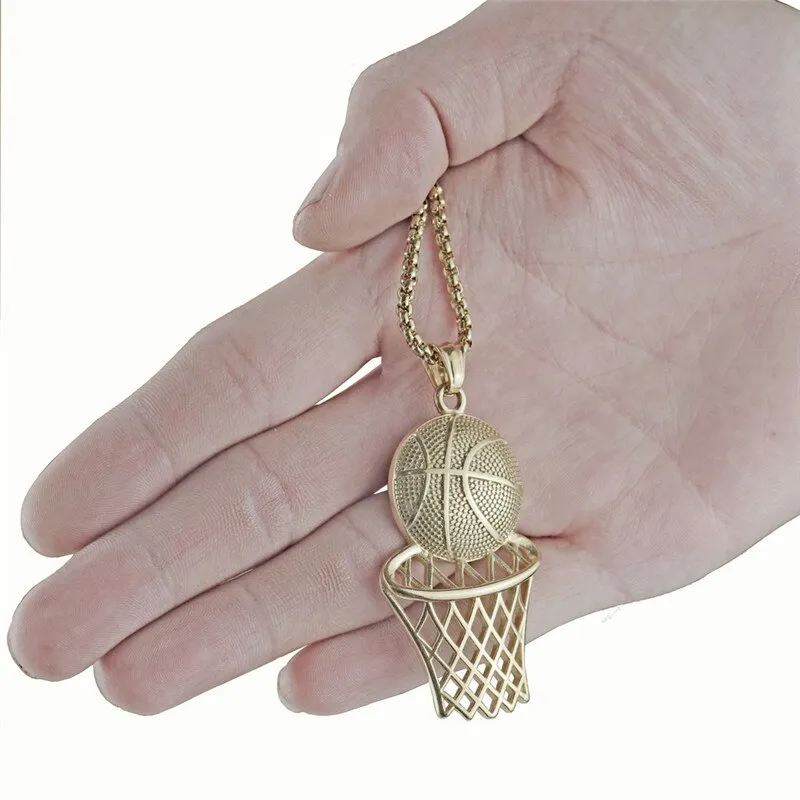 LDM Basketball Frame Pendant European and American Hip-hop Creative Necklace New Jewelry Sports Ornament