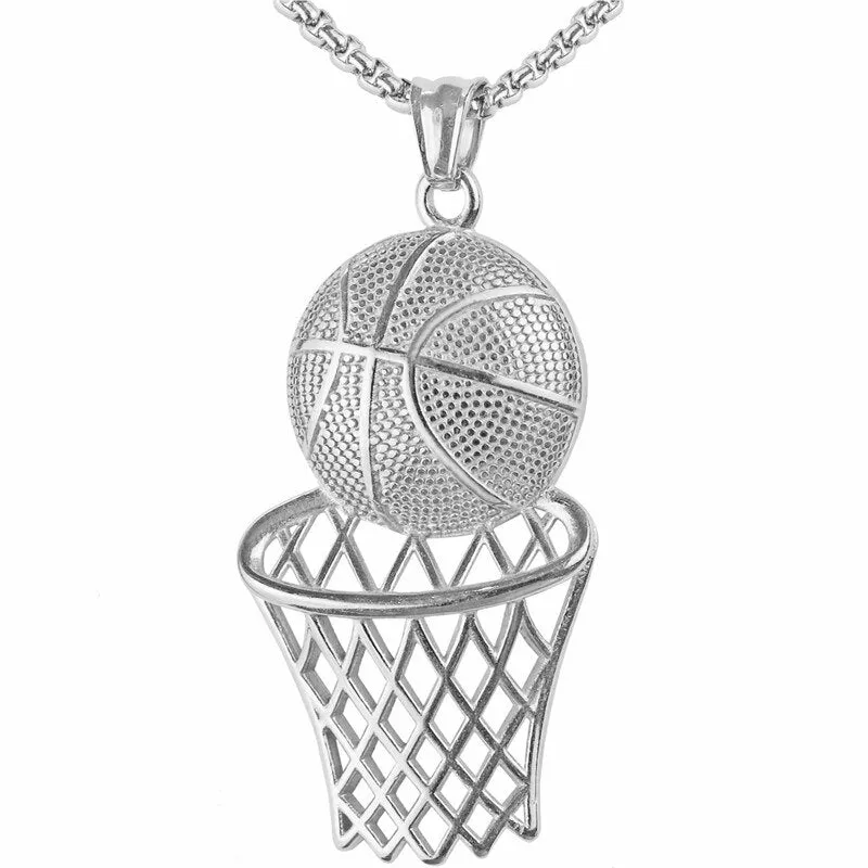 LDM Basketball Frame Pendant European and American Hip-hop Creative Necklace New Jewelry Sports Ornament