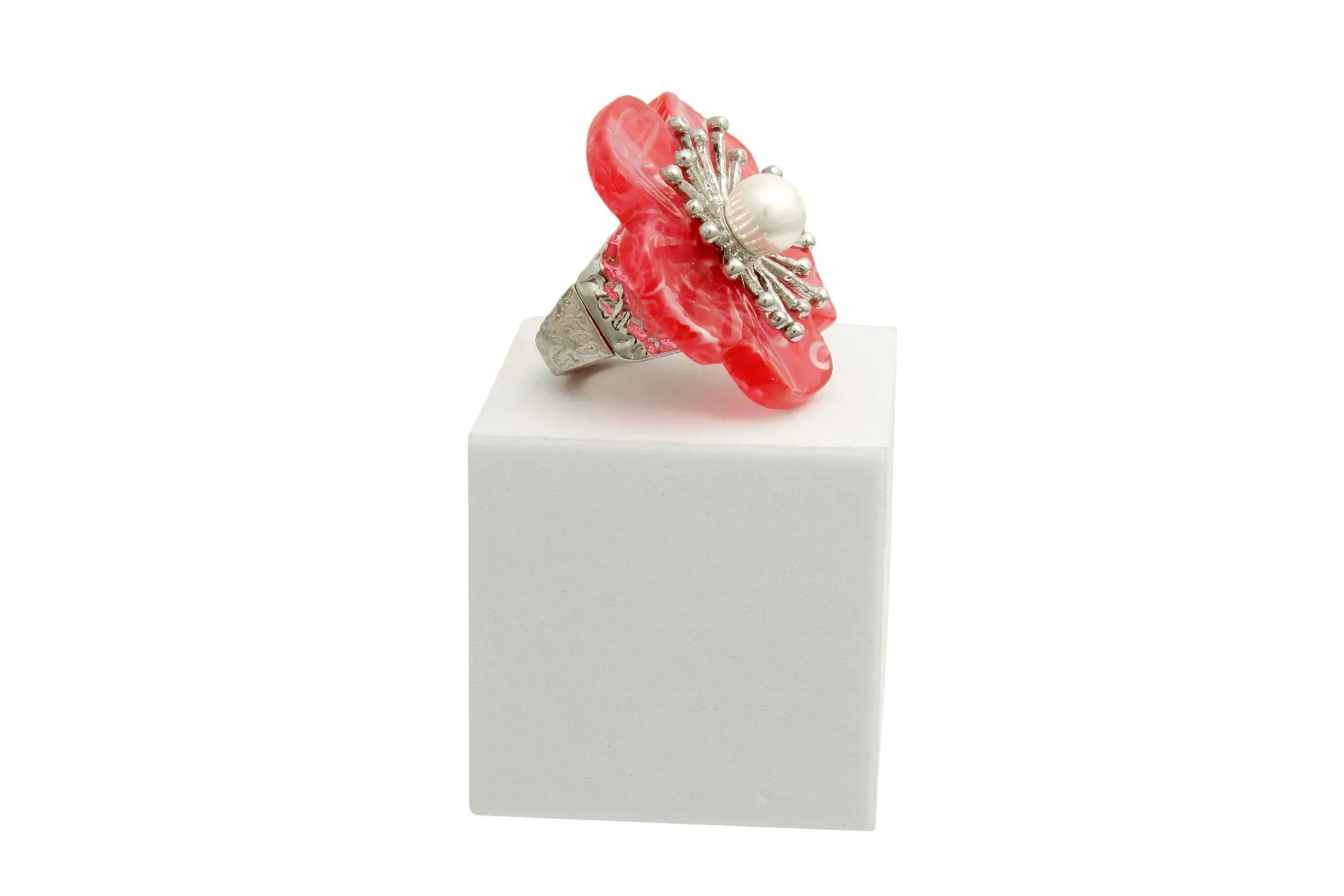 Marbled Flower Ring