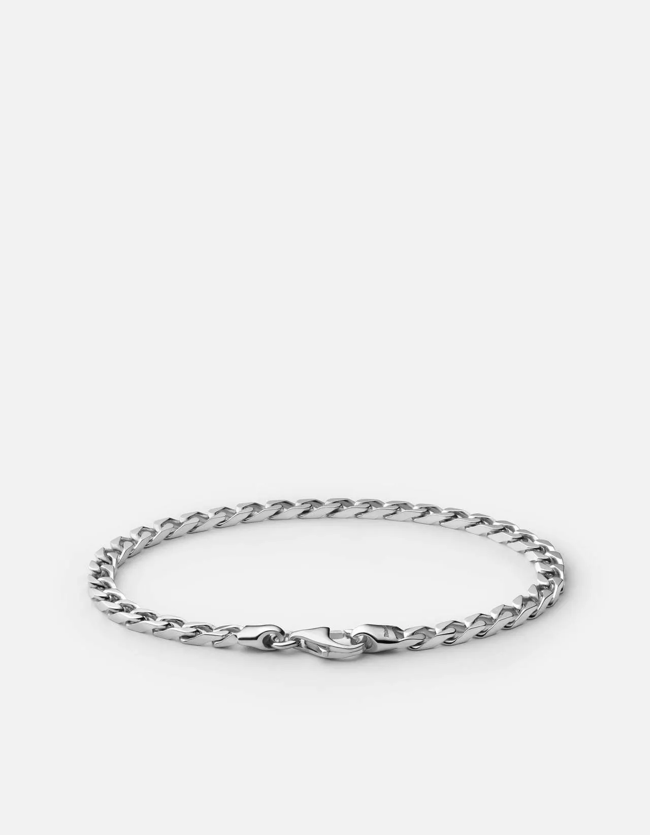 Miansai 4mm Cuban Sterling Silver Chain Bracelet