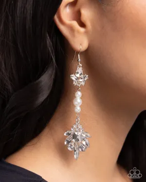 Paparazzi Earring ~ Considerable Captivation - White