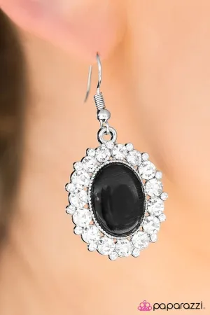 Paparazzi Earring ~ Wouldnt It Be ICE? - Black