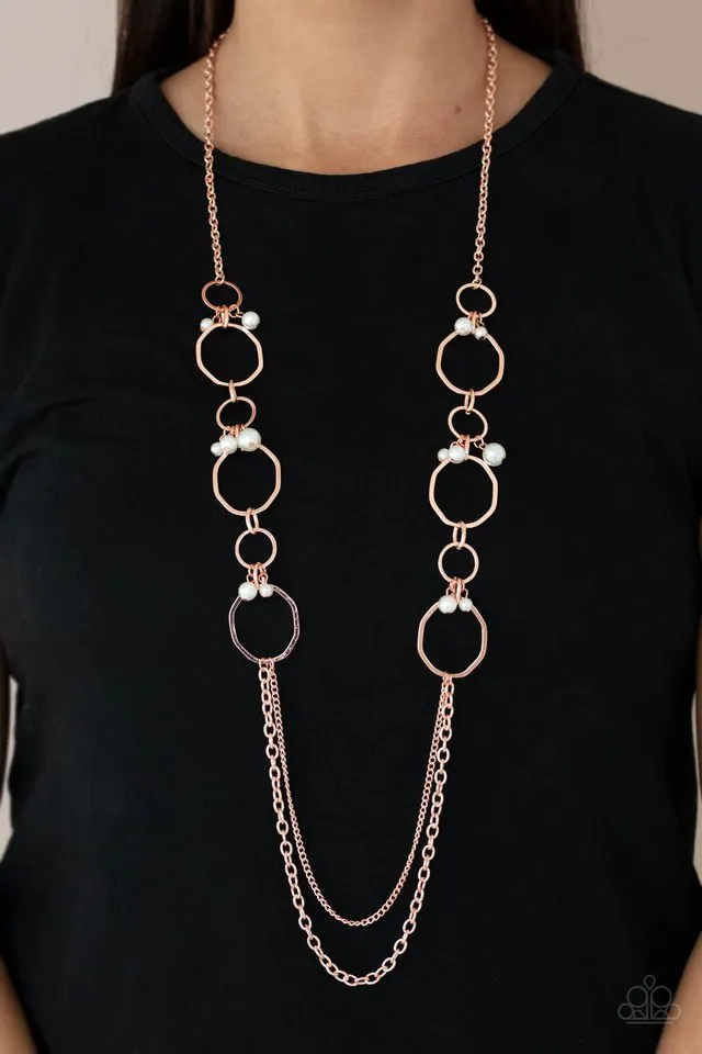 Paparazzi Necklace ~ Ante UPSCALE - Copper