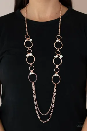 Paparazzi Necklace ~ Ante UPSCALE - Copper