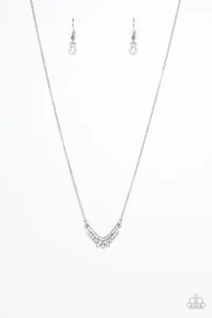 Paparazzi Necklace ~ Classically Classic - White