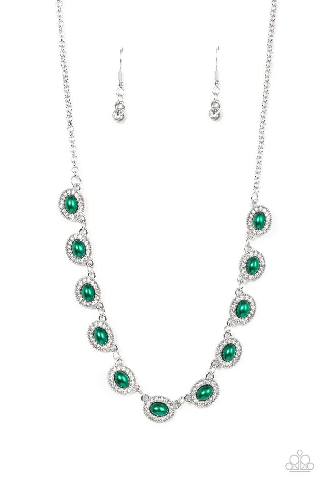 Paparazzi Necklace ~ Modest Masterpiece - Green