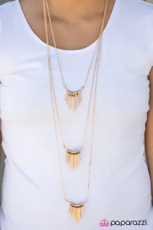 Paparazzi Necklace ~ No Fear! - Gold