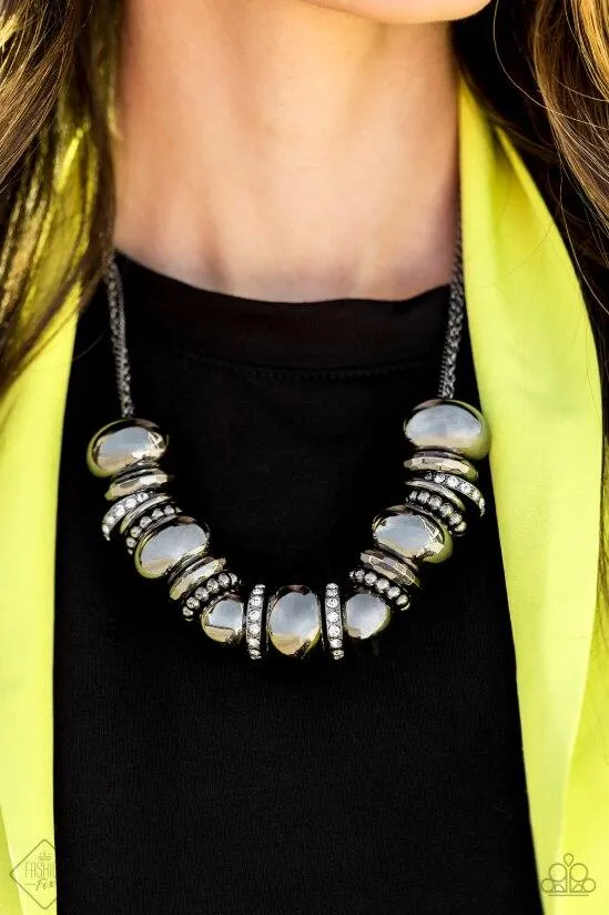 Paparazzi Necklace ~ Only the Brave - Black